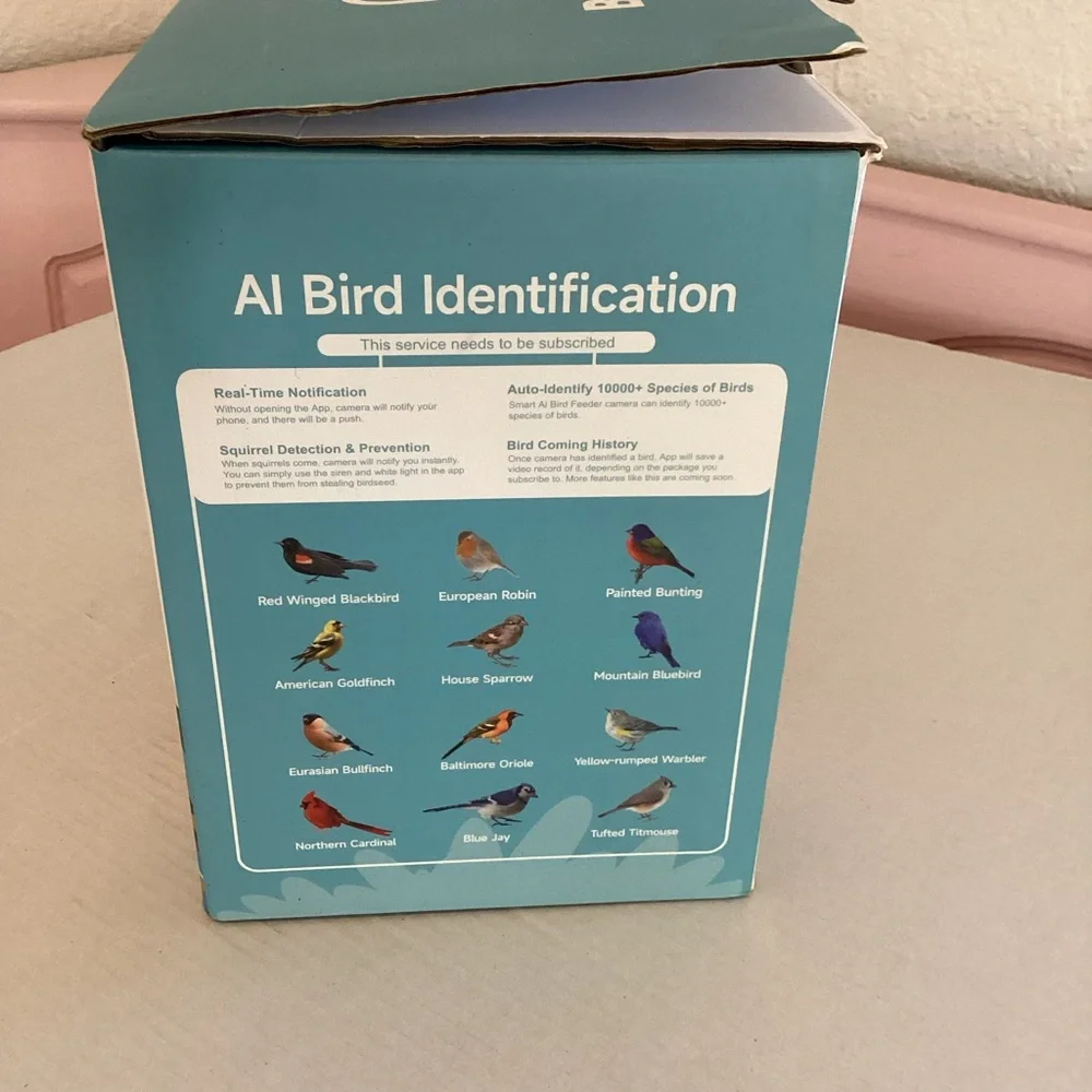 Birdsnap bird feeder camera, ai bird identification, bird watching